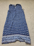 Principles Petite Blue Patterned Sleeveless Dress Size 6