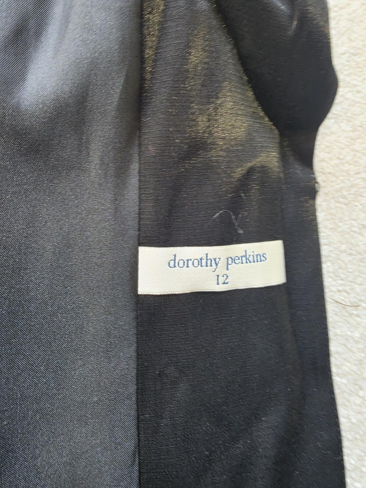 Dorothy Perkins Black Blazer Jacket Size 12