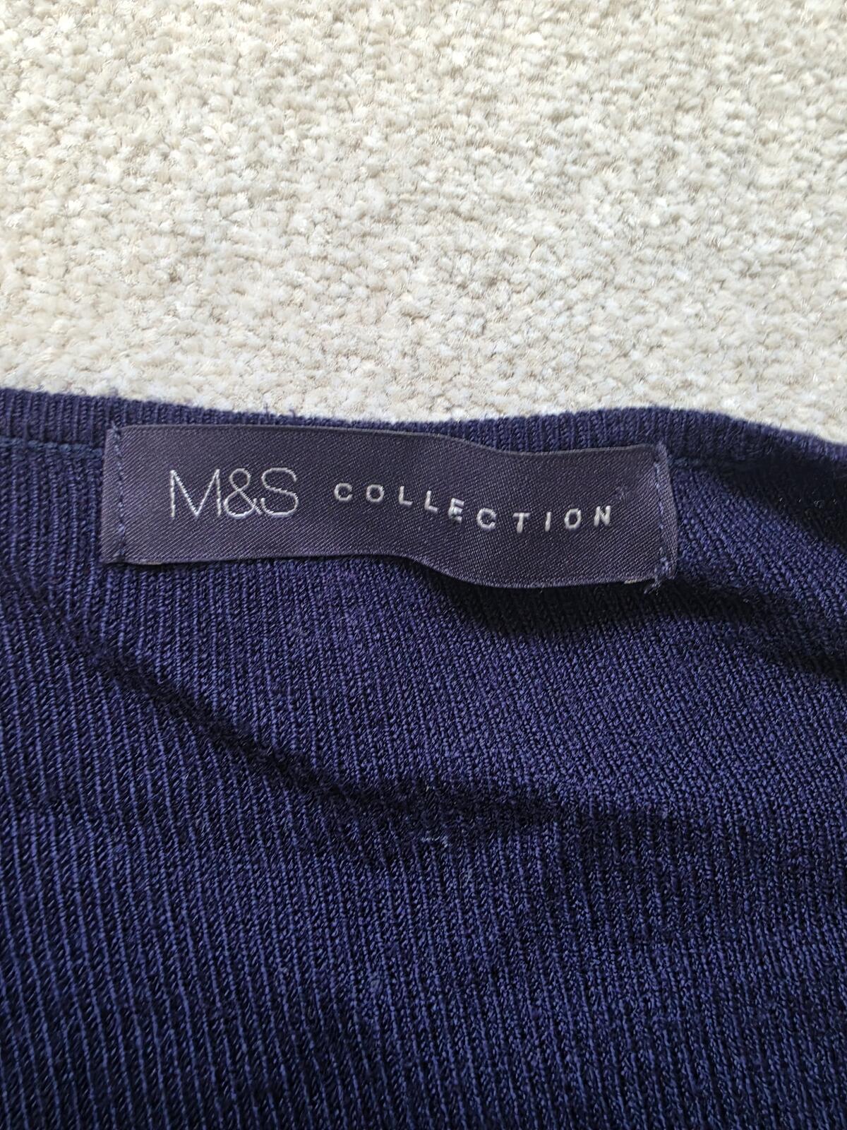 M&S Collection Navy Blue Long Cardigan