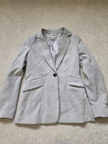 H&M Light Grey Blazer Jacket Size EUR 36 / US 6