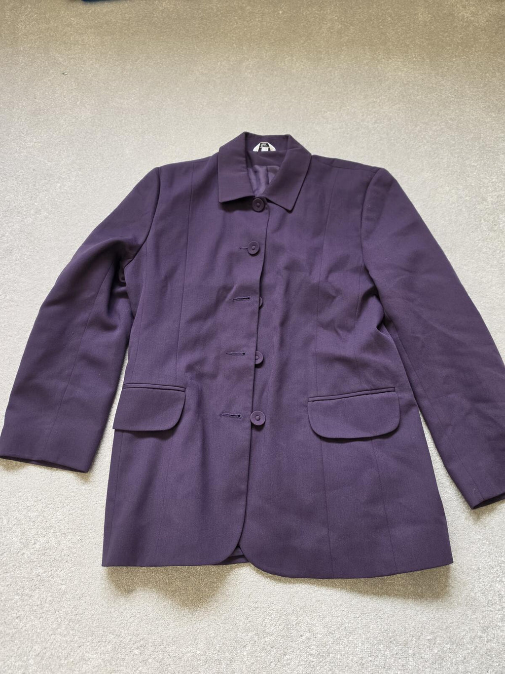 Klass Collection Purple Skirt Suit Set Size 14
