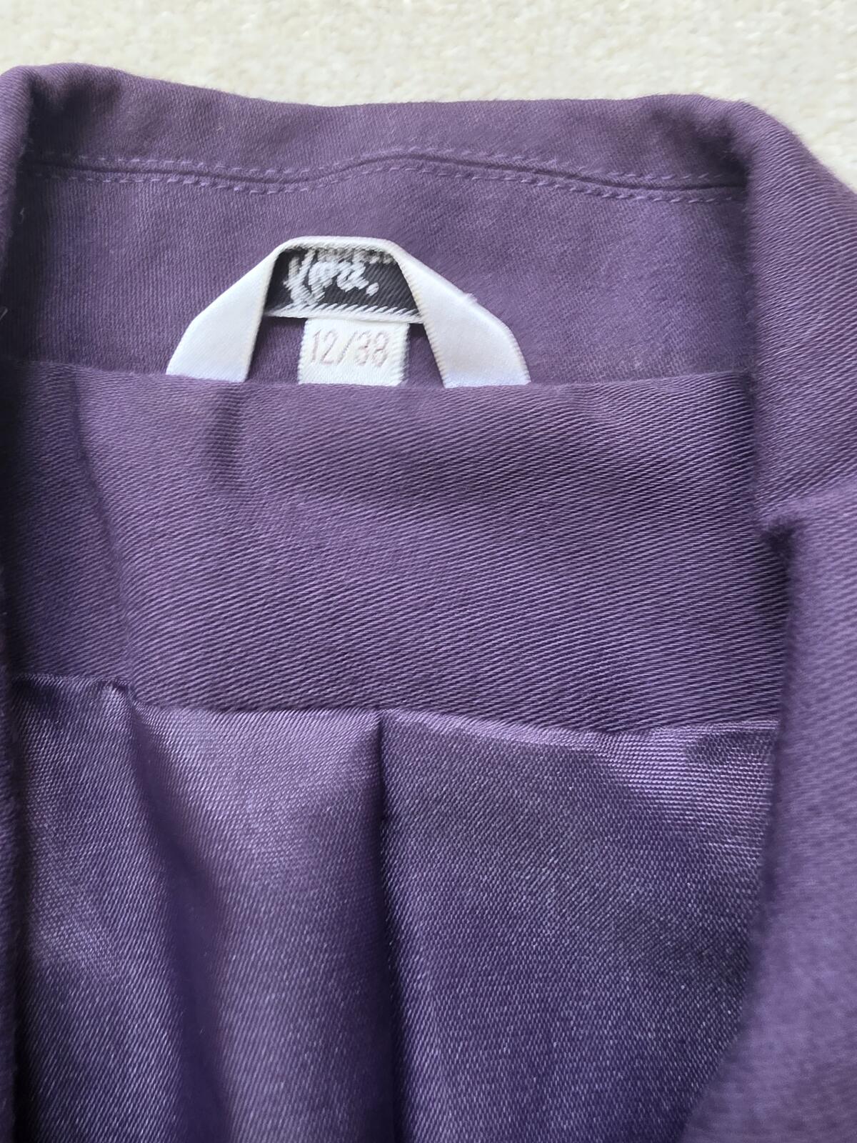 Klass Collection Purple Skirt Suit Set Size 14