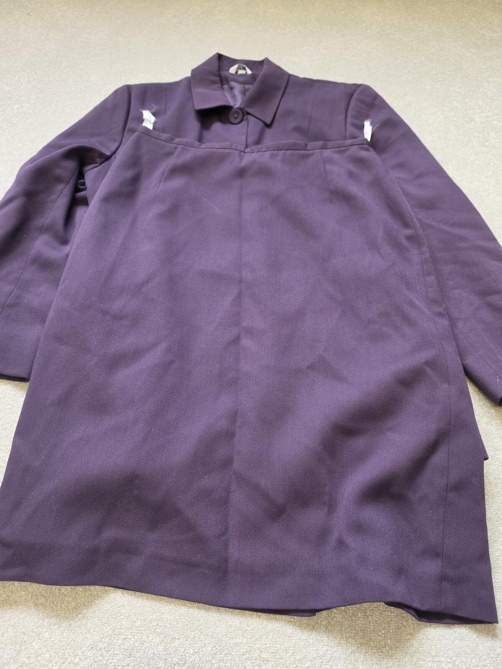 Klass Collection Purple Skirt Suit Set Size 14