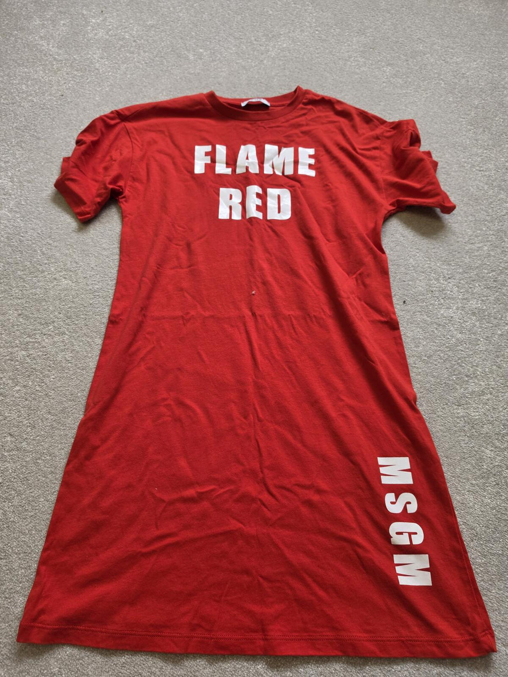 MSGM Kids Flame Red Girls' Dress size M