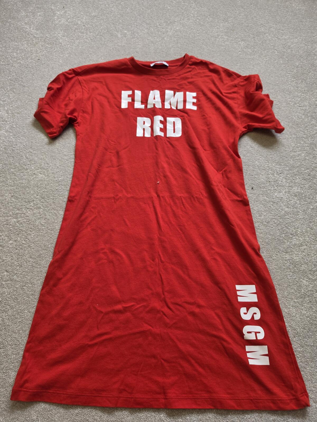 MSGM Kids Flame Red Girls' Dress size M
