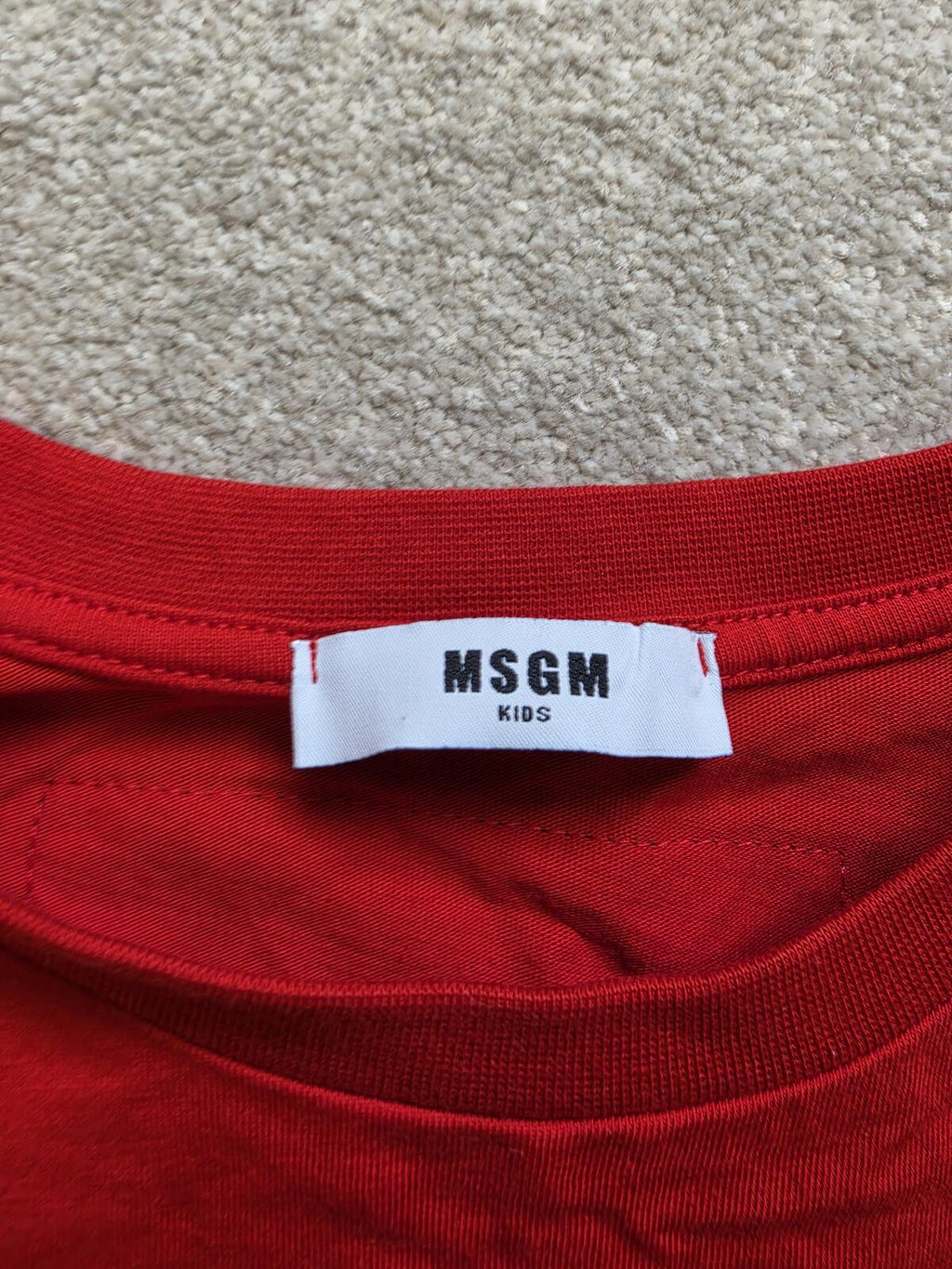 MSGM Kids Flame Red Girls' Dress size M