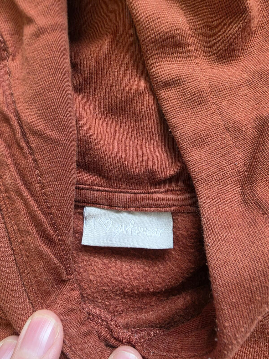 Brown Hoodie with 'Love and Peace' and 'Kindness' Prints